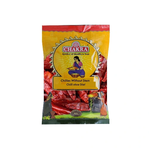 Long Red Chillies Without Stem By Chakra