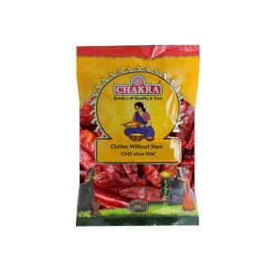 Long Red Chillies Without Stem By Chakra