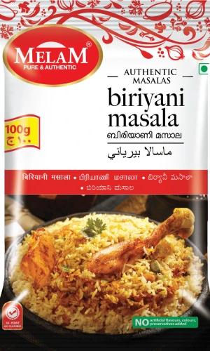 Biriyani Masala 100gm by Melam