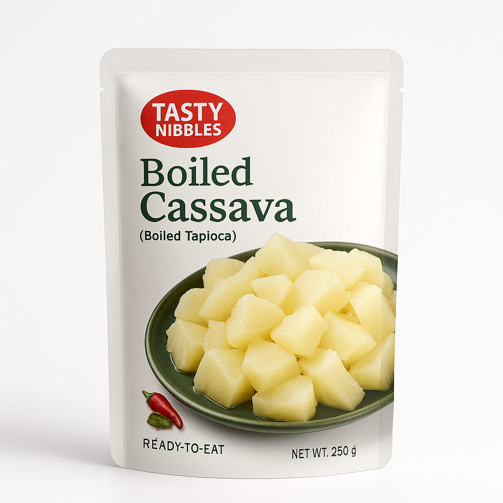 Boiled Cassava 250gm by Tasty Nibbles